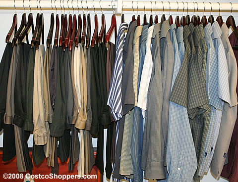 Costco shopper's closet