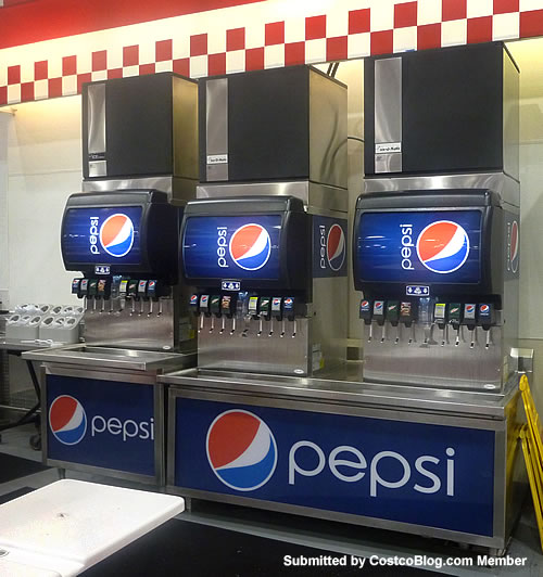 Pepsi Fountain at Costco