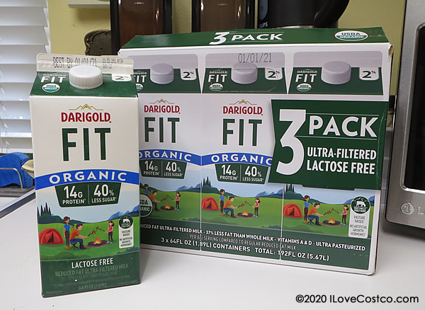 Costco Darigold FIT Organic Milk, Lactose Free